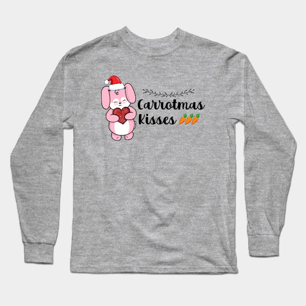 Carrotmas Kisses Long Sleeve T-Shirt by the-krisney-way